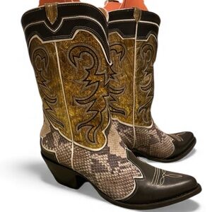 Old Gringo Brown and Gold Heeled Boots